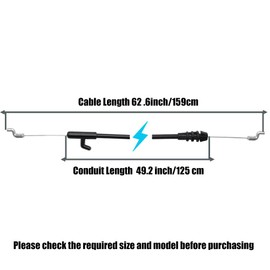 946-04703A Control Cable, 946-04703 746-04703A Cable Compatible with CUB Cadet 48" SC100 SC100HW MTD RM110 RM120 RM210 Troy-Bilt TB105 TB220 TB230 TB260 Yard Man Yard Machines Husky Lawn Mower Parts