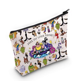 LEVLO Funny Emperors Movie Cosmetic Make Up Bag Emperors Fans Gift Pull The Lever Makeup Zipper Pouch Bag For Friend Family, Pull The Lever Full, Make Uo Bag