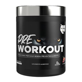 Polvo pre entreno Dark Wolf 300 g - 30 Porciones, 100 Natural, Sin OGM, Sin Gluten, Sabor Frutos rojos                                                