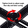 Adjustable T Square Measuring Tool for Layout 2 in 1