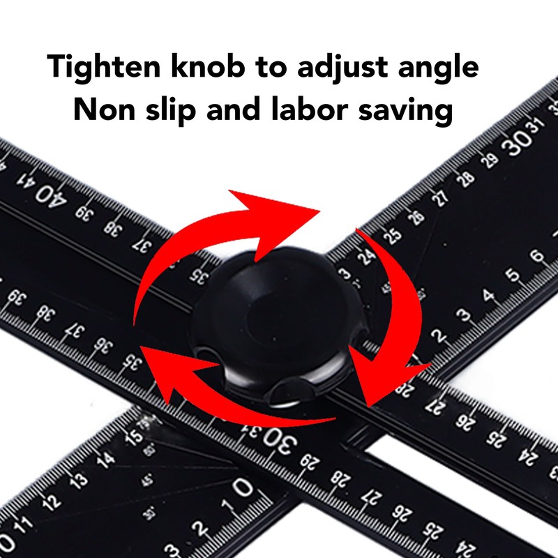 Adjustable T Square Measuring Tool for Layout 2 in 1