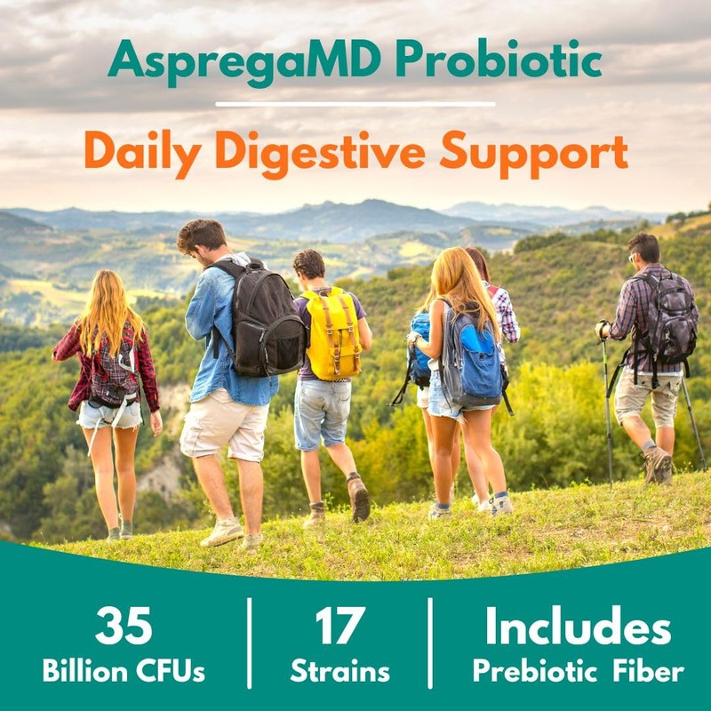 ScimeraMD® Asprega ProPac Probiotics and Prebiotics Supplement for Digestive Health