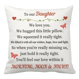 Daughter Gifts,Daughter, Daughter in Law Gifts,Mother and Daughter Gifts,Cushion Covers,Daughter Gifts from Dad,Daughter Birthday Gifts,Mum and Daughter Gifts,Gifts for Daughter in Law