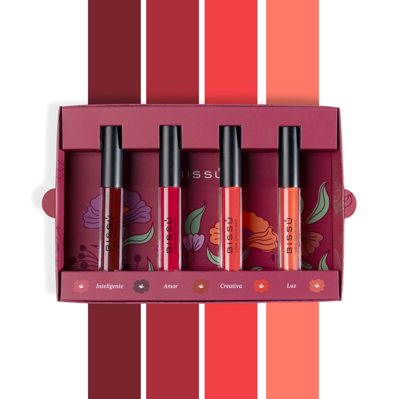 Bissú Cosméticos, Kit Labial 03 Eres Amor