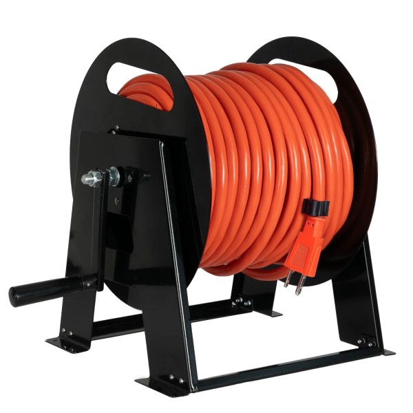 Iron Forge Cable RV Power Cord Reel Metal - Heavy