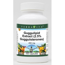 Guggulipid Extract (2.5% Guggulsterones) - 450 mg (100 Capsules, ZIN: 512416)