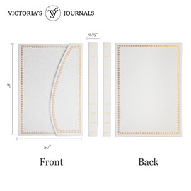 VICTORIA'S JOURNALS Magnet Journal, Carving Vintage Notebook Faux Leather Hard Cover Personal Diary Lined Pages Ribbon Bookmark, 8'' x 5.7''