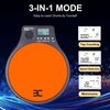 EX [3-IN-1] Portable Digital Electronic Drum Pad, with [Metronome, Speed