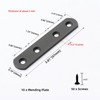 10Pcs Mending Plate | 3.81 x 0.78'' Metal Strips |
