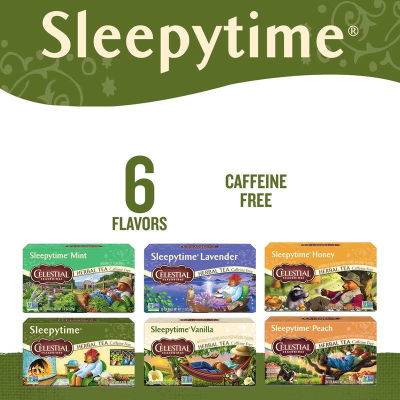 Celestial Seasonings Sleepytime Herbal Tea, Variety Pack - Caffeine Free