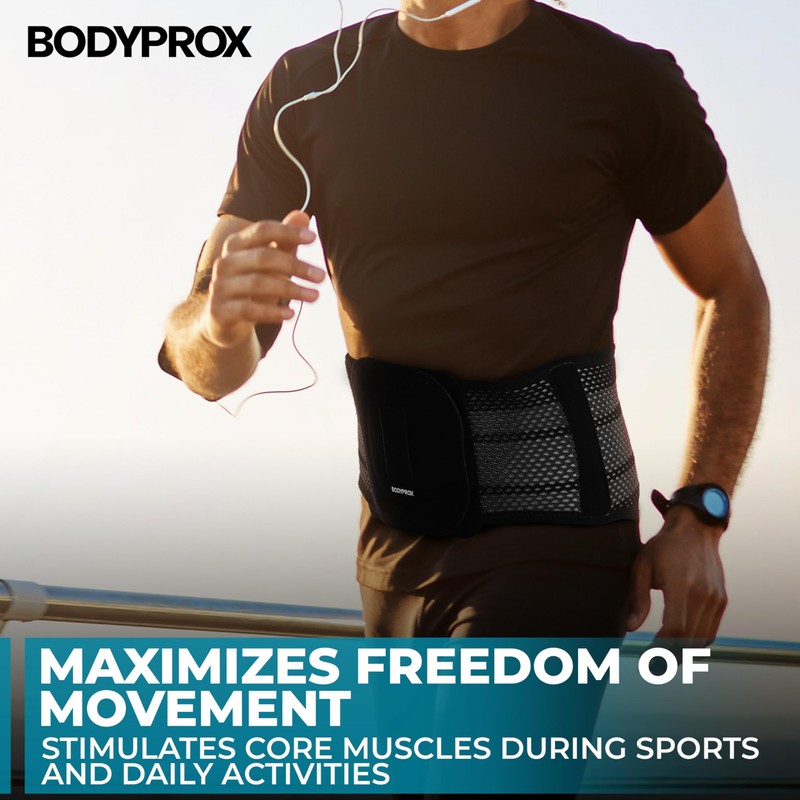 Bodyprox Breathable Back Brace, Back Support Brace for Men and