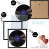 HEYTUYA 4 Pack 12.5x12.5 Black Record Frame, Lightweight PVC Album