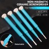 Uadme Adjust Frequency Ceramic Screwdriver, 4pcs Anti-Static Non-Conductive Non-Magnetic Precision