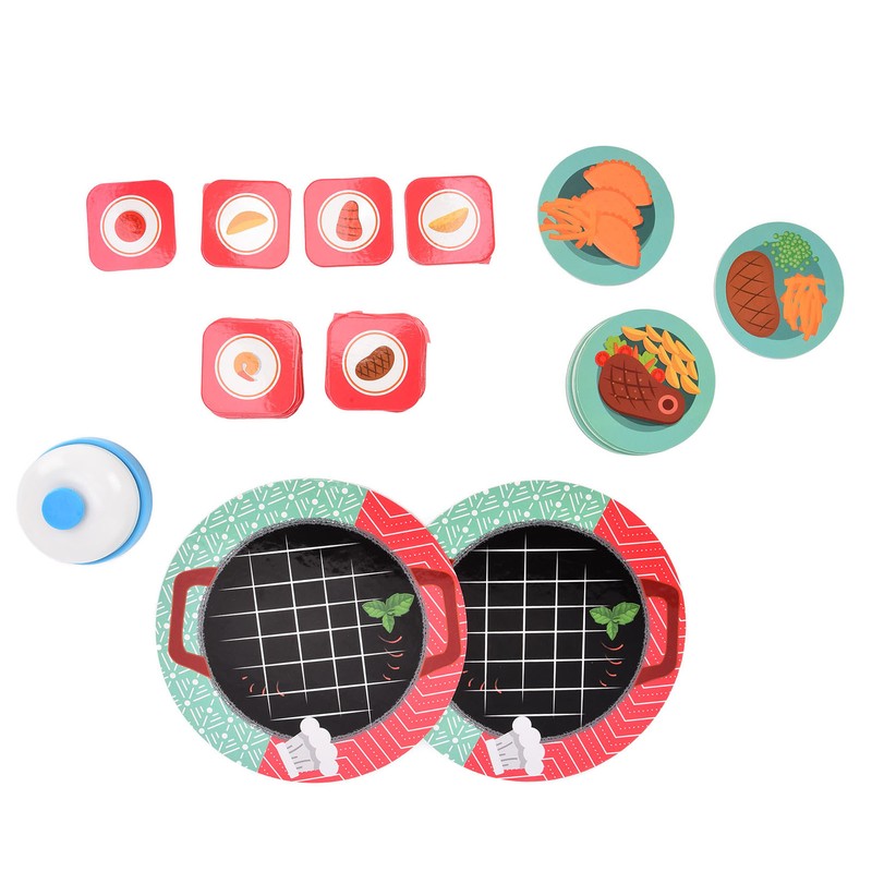 Children Card Toys Food Puzzle Board Matching Game Toys Early