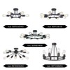 BONLICHT 8 Lights Semi Flush Mount Sputnik Ceiling Light Modern