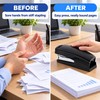 Heavy Duty Labor-Saving Long Stapler for 24/6 Staples, Large Manual