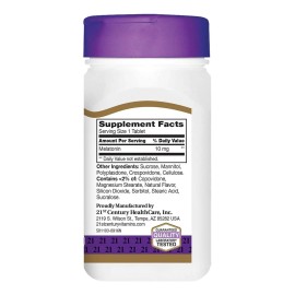 Melatonina 120 Tab Masticables 10mg Dormir Mejor Relajación Sabor Cereza