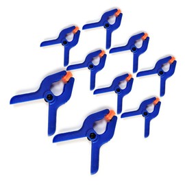 GYWHOOFT 9 Pcs/Set Plastic Nylon Spring Clip Clip Strong Universal Clamp Application Pinch Photo Studio Light Stand Compatible with Photography Rubber Clamp DIY Woodworking Tools Craft Parts Tool