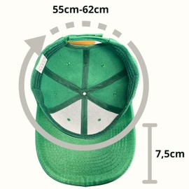 Fersora Men's Cap, Women's Baseball Cap, Men's Cap, Women's Breathable and Adjustable Baseball Cap for Sports, Runnig, Golf Cap, Unisex, Protects from Sun and Rain, One Size, Green