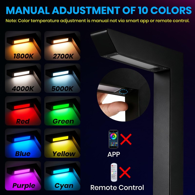 ZestPatio Plug in Outdoor RGB Landscape Pathway Lights Kit with
