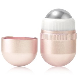 Generic Mini Gel Roller - Ice Roller for Face, Nose, Forehead and Eye - Ice Face Roller for Facial Massage - Facial Skin Massager for Aging Wrinkles, Puffiness - Portable Eye Massager, Rose quartz