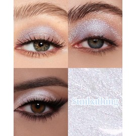 Jelly Highlighter Eyeshadow Stick, Jelly Shimmer Eyeshadow and Highlighter Stick, Multi-use Makeup for Eye and Face, Glitter Makeup with Long Lasting Eye Shadow Sticks Facial Make up Gift for Women 01