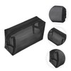 NOLITOY 4pcs Nylon Mesh Cosmetic Bags with Zipper for Toiletries