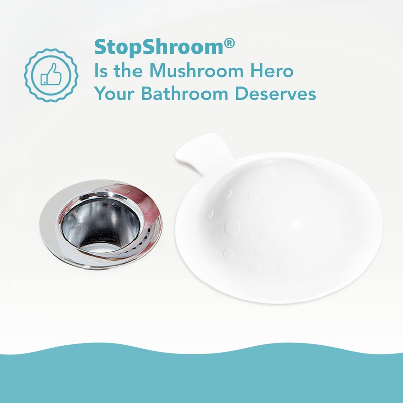 StopShroom The Ultimate Universal Drain Stopper Plug for Bathtub, Bathroom,