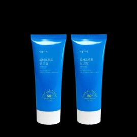 Sikmullara [1+1] 식물나라 워터프루프 선크림 100ml 2개 [1+1] Plant Nation Waterproof Sun Cream 100ml 2pcs