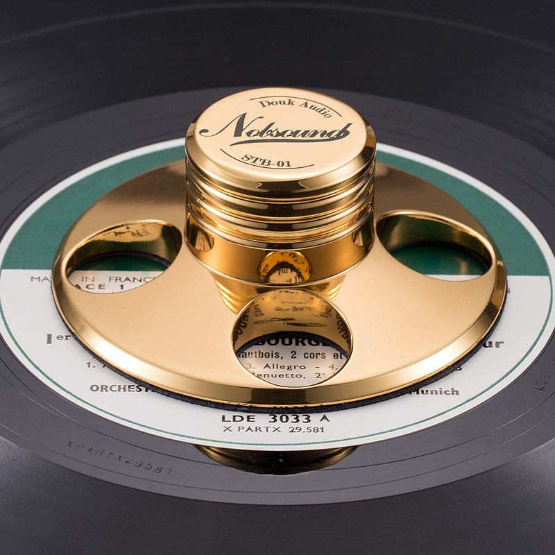 Nobsound LP Vinyl Turntables Metal Disc Stabilizer Record Weight/HiFi (Gold)