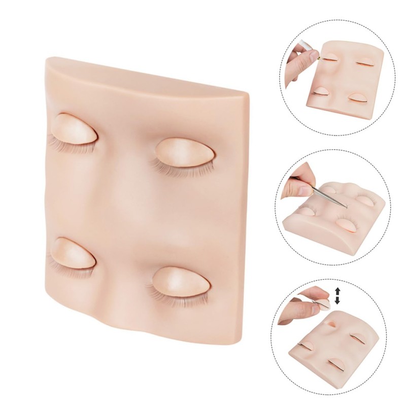 Ipetboom Realistic Eyelash Practice Mannequin Head for Lashes Lash Extensions