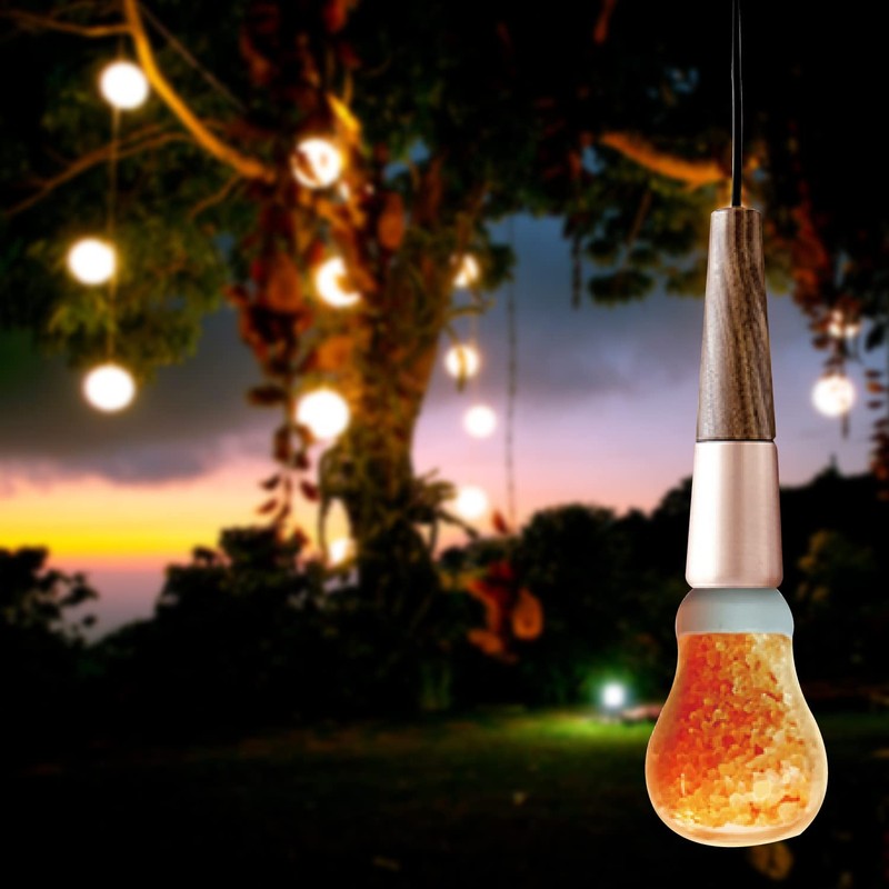 Himalayan Glow 60-Watt Salt Light Bulb - 1 Count, Dimmable,