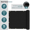 ECOOPTS 3'x122' Balcony Privacy Fence Screen with Zip Ties, Outdoor