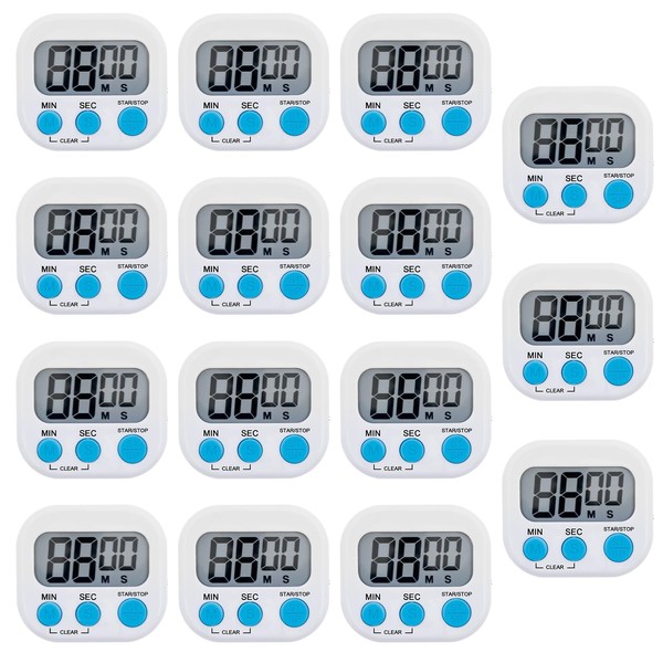 15 Pieces Kitchen Timers for Cooking, Magnetic Kitchen Timer with