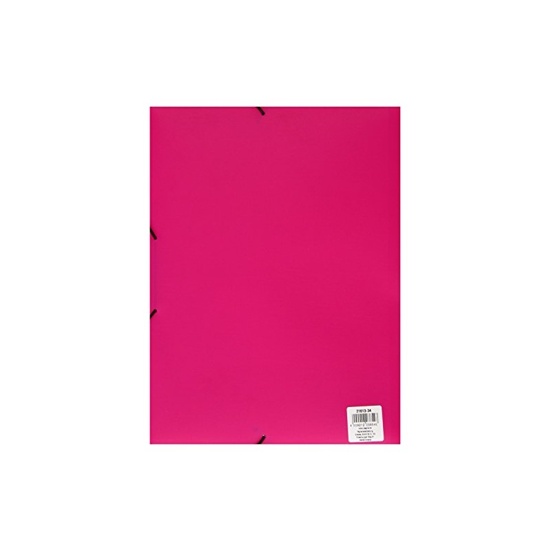 Pagna A4 Lucy Trend Colour Elasticated Folder - Pink/Orange/Green/Blue