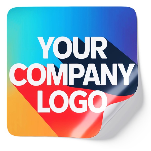 Hippowarehouse Square Personalised Sticker Upto 960 Fun Decal for Laptops,