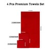 Casa Lino 4 Piece Bath Towel Set | 1 Bath
