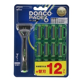 Cornan Original LIFELEX x DORCO 6 Blade Replacement Razor Body + 12 Replacement Blades