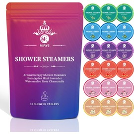 MR MIRYE Geschenke für Frauen Männer, Shower Steamers Aromatherapie, 18 Stück mit 6 Düften Brausebombe Für Frauen, Geburtstagsgeschenk für Freundin Mama, Geschenkidee Self Care Valentine's Gif