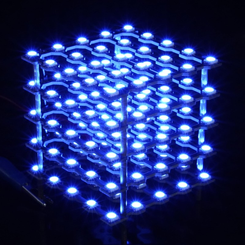 Treedix Led Cube 5X5X5 Digital Individually Addressable with RGB Full-Colour,