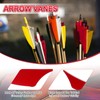 PATIKIL 4 Inch Arrow Vanes, 20 Pack Turkey Feather Fletching