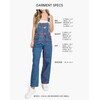 Lana Roux 90s Retro Dungaree Utility Denim Jumpsuit Jean Overalls