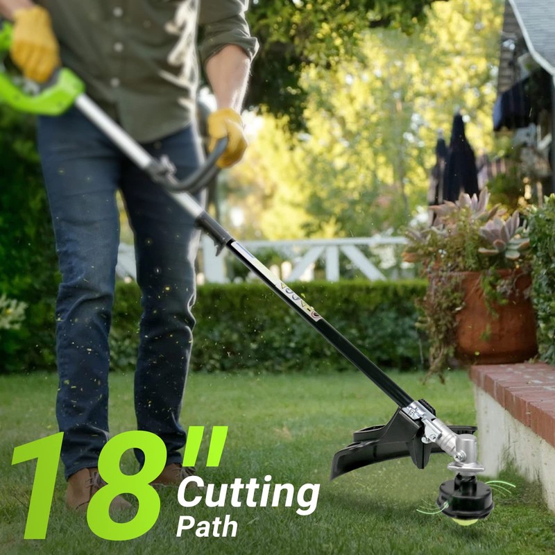 COPLAR 18-Inch Straight Shaft Trimmer Attachment (String Trimmer Attachment)