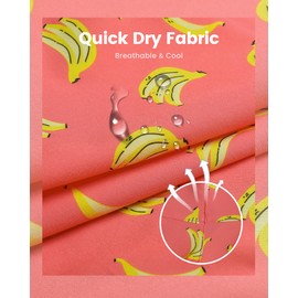 maamgic Mens Swim Trunks with Compression Liner 7 Inch Inseam Mens Bathing Suit Quick Dry Swimming Trunks Swimsuit Banana Orange Large