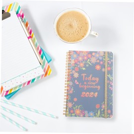 Angoily Academic Year Planner Notebook Portable Binder Organizer for Students Teachers Office Use Lightweight Household Planner with Fine Material and Practical Design