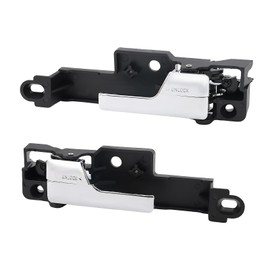 JDMON 2PCS Interior Door Handles Replacement for Ford Fusion Mercury Milan Lincoin MKZ 2006-2012 Zephyr 2006 Replaces 6E5Z-5422601-A Front Left Driver Right Passenger Inside Inner Black & Chrome