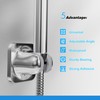 ACEFY Shower Head, Water-Saving, 1 Jet Type, Hand Shower, Solid