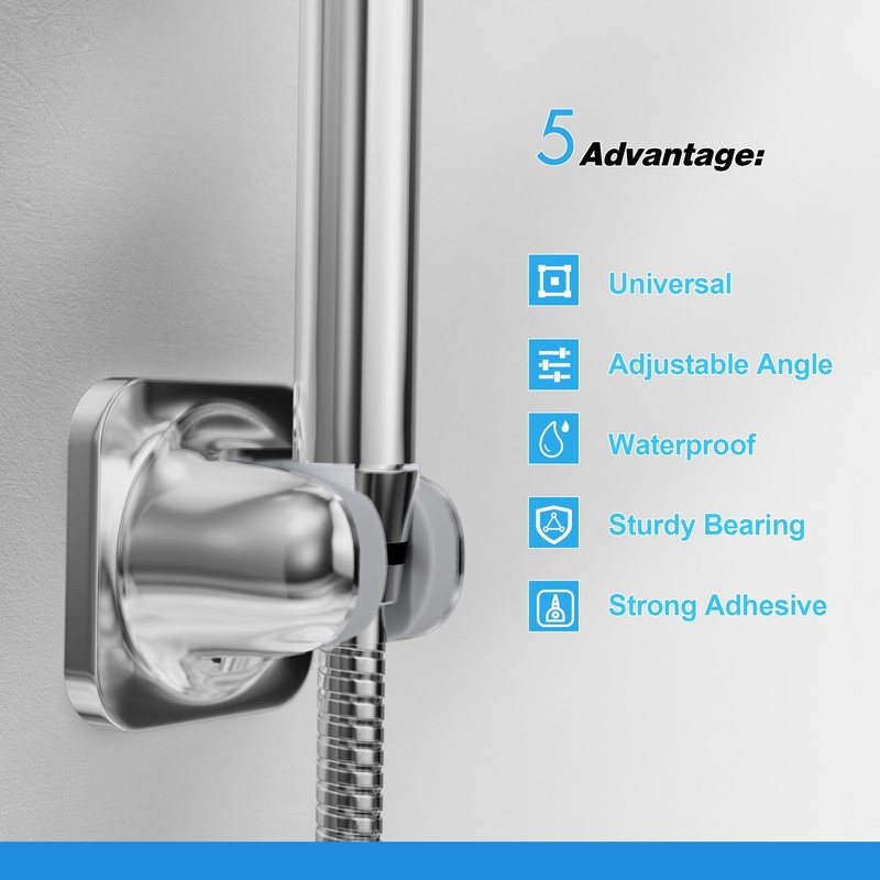 ACEFY Shower Head, Water-Saving, 1 Jet Type, Hand Shower, Solid