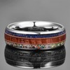 Corato 8mm Tungsten Rings Wedding Bands for Men Lapis Lazuli
