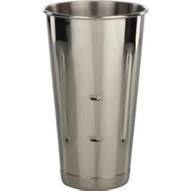 Libertyware Stainless Steel Malt Milkshake Ice Cream Mixer Mixing Cup, 30 oz, Silver